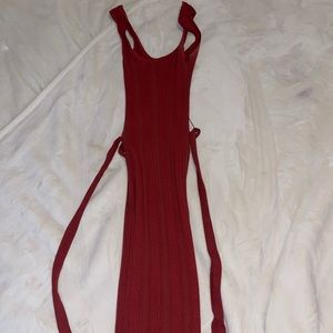 Dark burnt orange dress